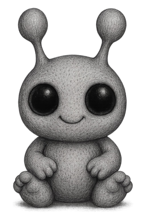 A humanoid figure made of flickering television static with faint glowing shapes in its chest.