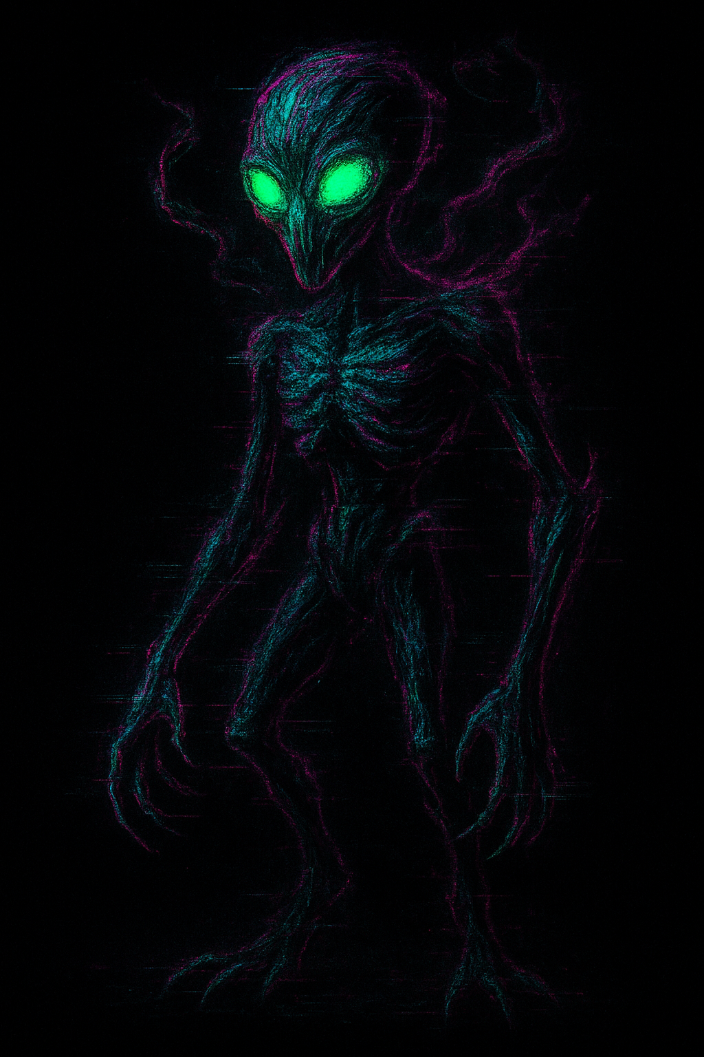 Taped creature image