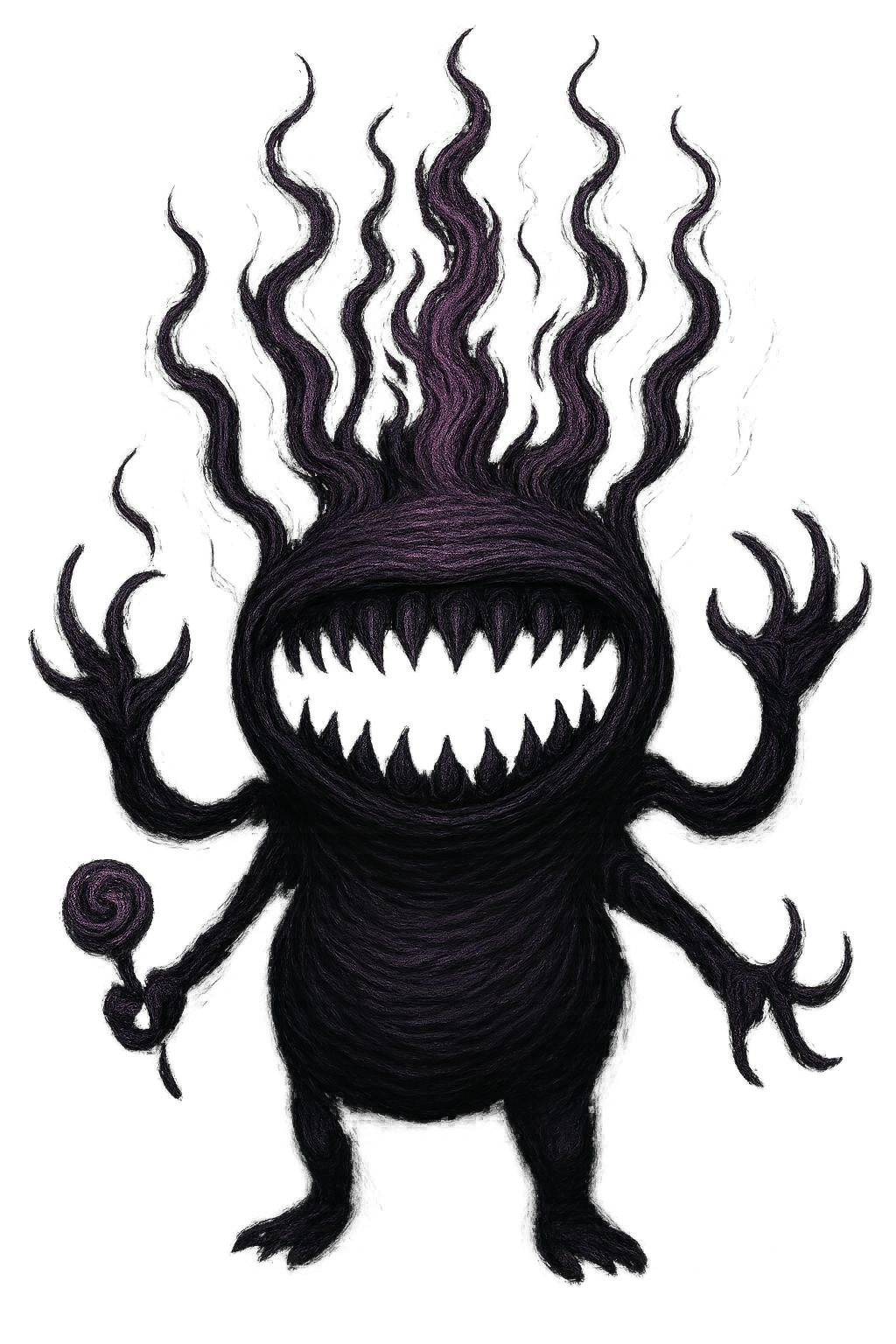 Indescribable anomaly outlined in static. Smiling. You think.